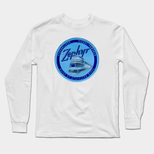 1934 The Zephyr Passenger Train Long Sleeve T-Shirt